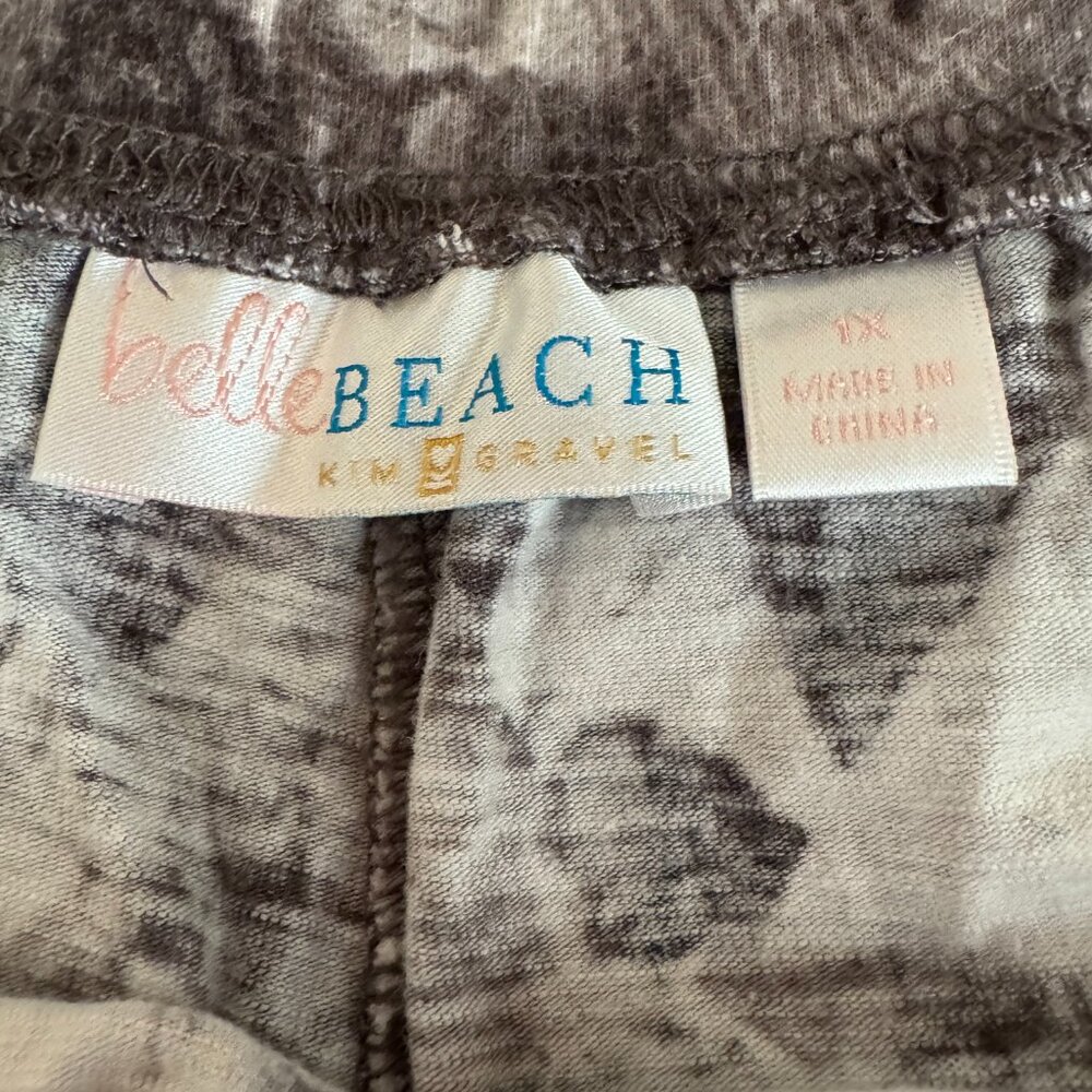 Belle by Kim Gravel Beach Black/Gray/White Pull-On Beach Pants Size 1X - Picture 11 of 11